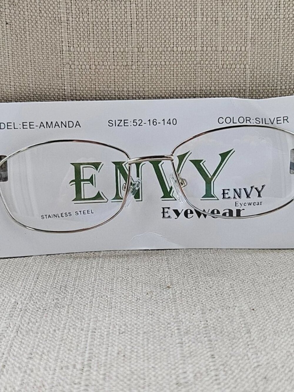 Envy Eyewear Women Glasses Frame Silver/Black Tone Eyewear EE-AMANDA Eyeglasses